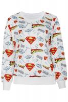 Белая толстовка Супермен