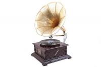 Граммофон 14" квадрат резной №6