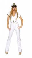 Белый брючный костюм морячки